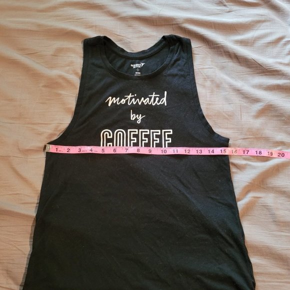Small Old Navy Active Motivated by Coffee Tank Top - Picture 7 of 8